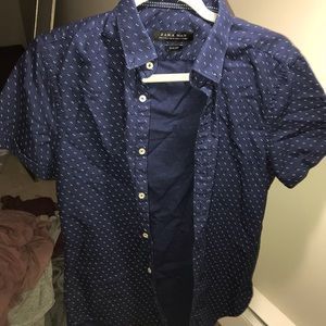 Zara button down shirt sleeve